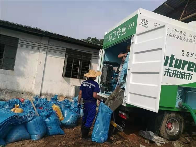 霞浦工业污泥压干处理